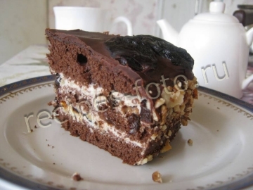 Торт "Чернослив в шоколаде"