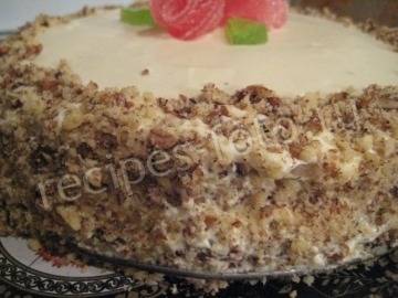 Торт «Зебра» на кефире с кремом