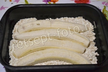 Творожная запеканка с бананом и овсянкой для детей 1,5 года