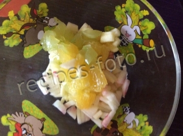 Вкусный фруктовый салат для детей от 1 года (фруктовое пюре)