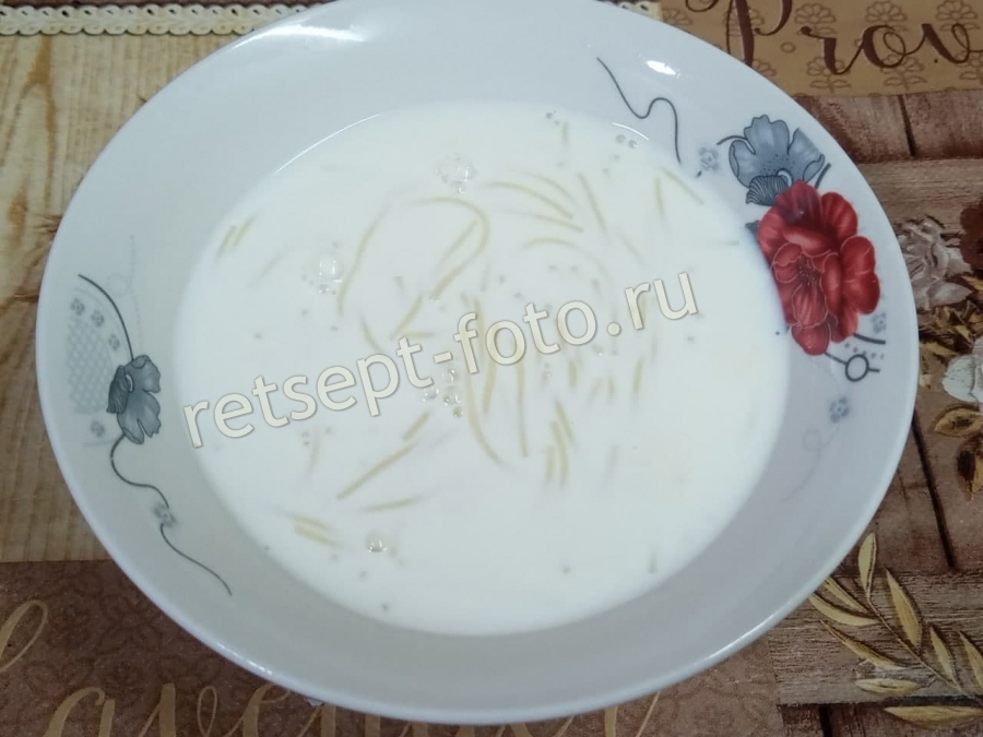 Молочный Вермишелевый Суп Фото