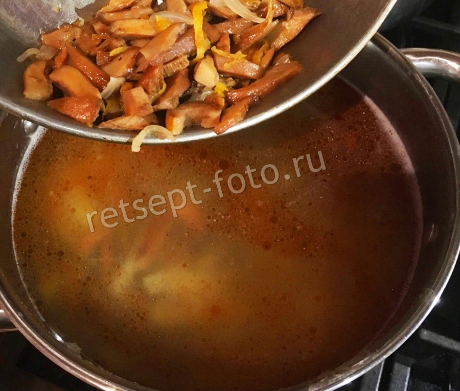 Суп С Рыжиками Рецепт С Фото Пошагово