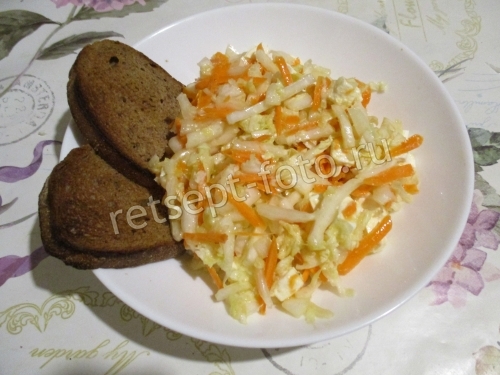 Салат с сыром Фета и пекинской капустой