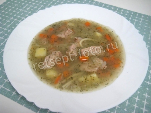 Суп со свининой и лапшой