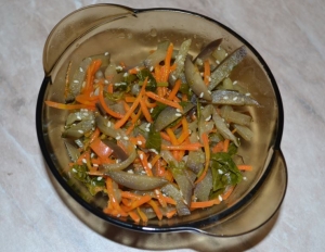 Баклажаны по-корейски с морковью без соевого соуса 