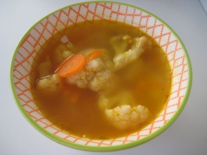 Детский  суп с цветной капустой без мяса для детей 1,5 года 