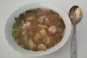 Детский суп с гречкой и фрикадельками для детей 1,5 года 