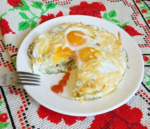Картошка с сыром и яйцом в духовке для детей от 1,5 года 