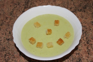 Молочный суп-пюре из кабачков для детей до 1 года 