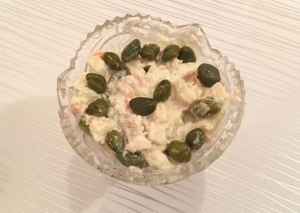 Настоящий салат оливье с раками и каперсами (классический старинный рецепт) 