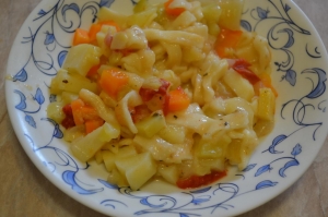 Овощной суп «Минестроне» с кабачками и макаронами 