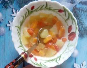 Овощной суп с кабачком и перцем для ребенка до 1 года (с 10 мес) 