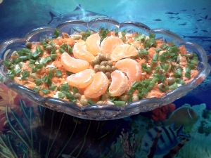 Салат с копченой рыбой «Селедка с яйцом» 