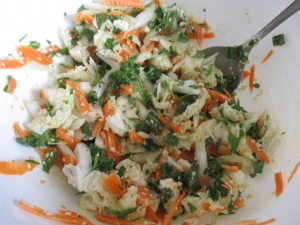 Салат с фетой и рукколой 