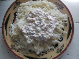 Сливочно-сырный соус с чесноком для пасты 