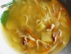 Суп "Куриная лапша" с картошкой в домашних условиях 