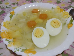 Суп из пекинской капусты с яйцом для детей 1,5 года 