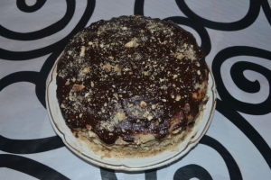 Торт «Идеальный» на сковороде со сгущенкой и заварным кремом 