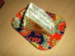 Маковый торт с заварным сметанно-масляным кремом 