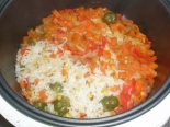 Рис с овощами в мультиварке Поларис 