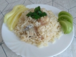 Рис с рыбой в духовке (плов) 