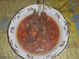 Суп "Княжеский" с бараньими ребрышками и фасолью