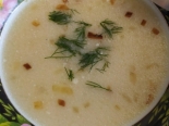 Сырный суп с курицей и вермишелью 