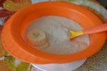 Творожно-банановый десерт для детей до 1 года (с 6 месяцев) 